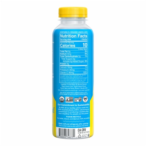 Lemon Perfect® Organic Just Lemon Flavored Bottled Water, 12 fl oz - Kroger