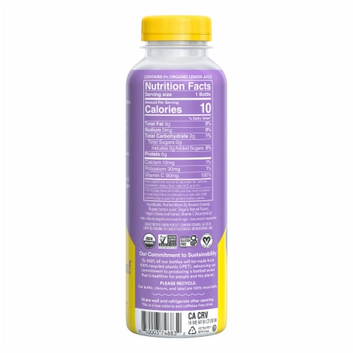 Lemon Perfect Blueberry Organic Lemon Water Perspective: top