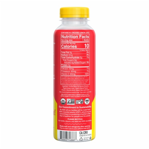 Lemon Perfect Watermelon Organic Lemon Water Perspective: top