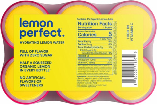 Lemon Perfect® Dragon Fruit Mango Hydrating Lemon Water Multipack Perspective: top