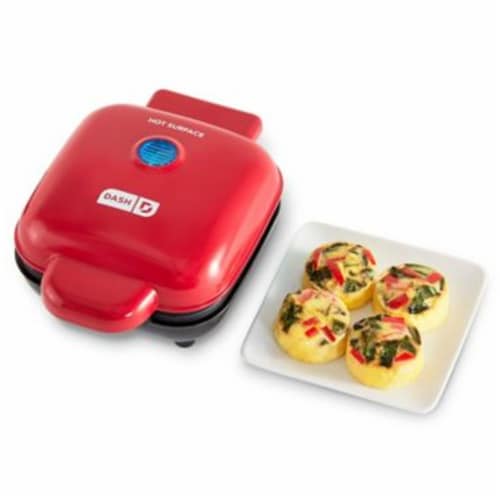 Dash® Egg Bite Maker in Red Perspective: top