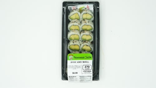 Yummi Sushi Avocado Sushi Roll Perspective: top