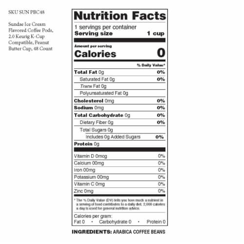 Sundae Peanut Butter Cup Flavored Coffee Pods Perspective: top