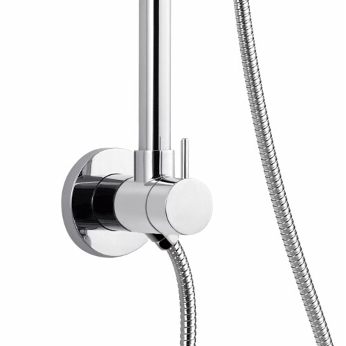 PULSE ShowerSpas SeaBreeze Chrome Shower System Perspective: top