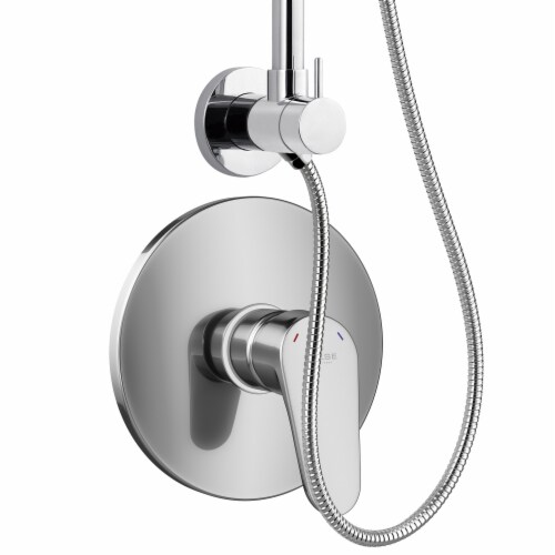PULSE ShowerSpas SeaBreeze Chrome Shower and Valve Combo Perspective: top