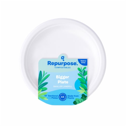 Repurpose® Compostable Heavy Duty Plates Perspective: top