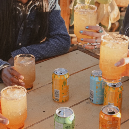 JuneShine Hard Kombucha Tequila Margarita Variety Pack Perspective: top