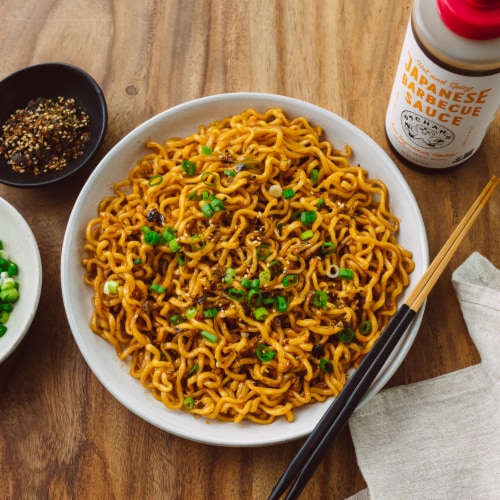 Bachan's® Hot & Spicy Japanese Barbecue Sauce Perspective: top