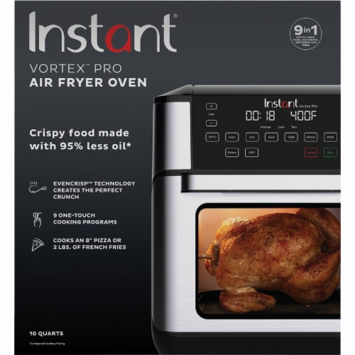 Instant Pot 10 qt. Vortex Pro Air Fryer Oven Stainless Steel 140-3002-01 -  The Home Depot