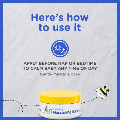 Zarbee's® Baby Calming Massaging Balm Perspective: top