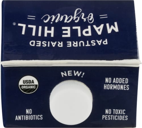 Maple Hill® Organic Sugar Free Reduced Fat Milk Perspective: top