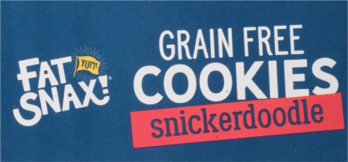 Fat Snax!® Gluten Free Mini Snickerdoodle Cookies Perspective: top