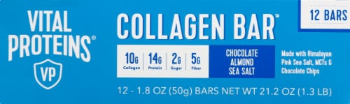Vital Proteins Chocolate Almond Sea Salt Collagen Bars Perspective: top