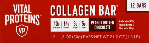 Vital Proteins Peanut Butter Chocolate Collagen Bars Perspective: top
