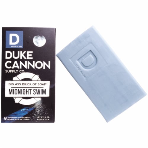 Duke Cannon 10 Oz. Midnight Swim Big Ass Brick of Soap 03MIDNIGHT1 Perspective: top