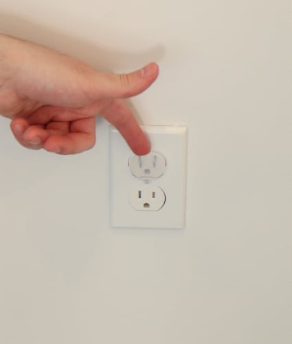 Jool Baby Electrical Outlet Plug Covers 32-Pack Perspective: top
