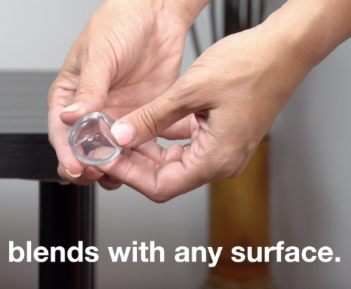 Jool Baby Corner Guards (24 Pack) Ultra Clear Table Corner Protector - Strong 3M Adhesives Perspective: top