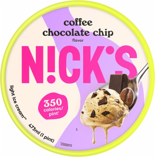 Nick's® Coffee Chokladchip Swedish-Style Light Ice Cream Perspective: top