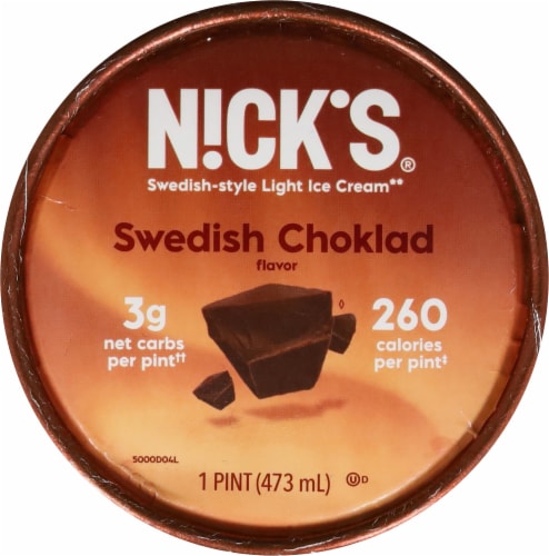 Nick's Swedish Choklad Light Ice Cream Perspective: top