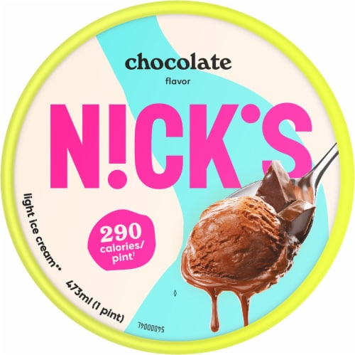 Nick's® Swedish Choklad Light Ice Cream Pint Perspective: top