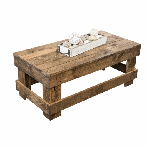 Landmark pine deals wood coffee table