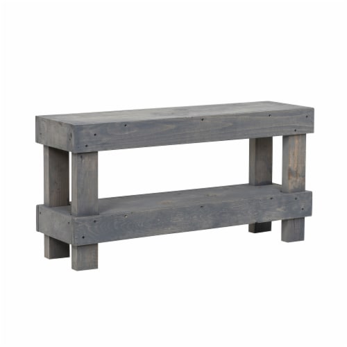 Del hutson reclaimed wood shoe bench sale