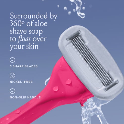 Billie Women's 5-Blade Razor Refills Perspective: top