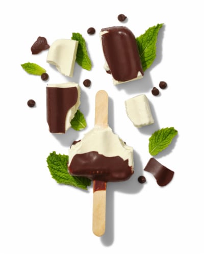 Keto Pint Mint Ice Cream Bars Perspective: top