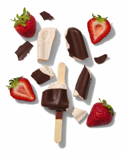 Keto Pint Strawberry Ice Cream Bars Perspective: top