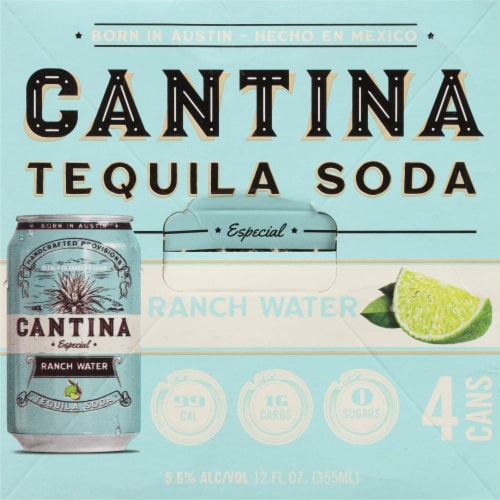 Cantina Especial Ranch Water Tequila Soda Perspective: top