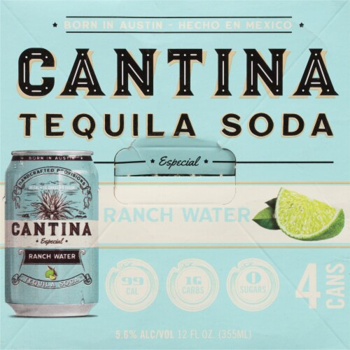 Cantina Especial Ranch Water Tequila Soda Perspective: top