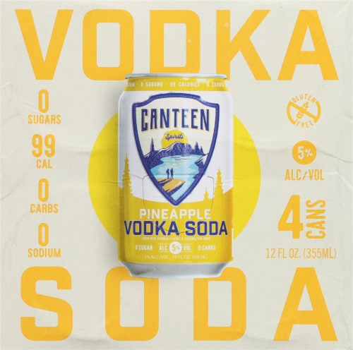 Canteen Spirits Pineapple Vodka Soda Perspective: top