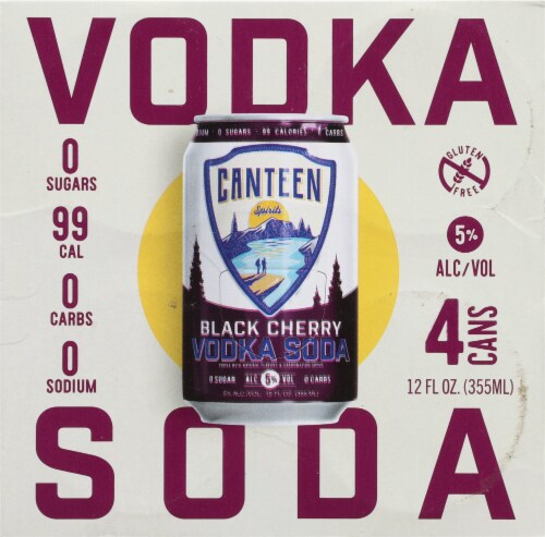 Canteen Spirits Black Cherry Vodka Soda Perspective: top