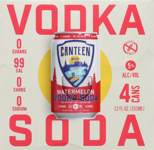 Canteen Spirits Watermelon Vodka Soda Perspective: top