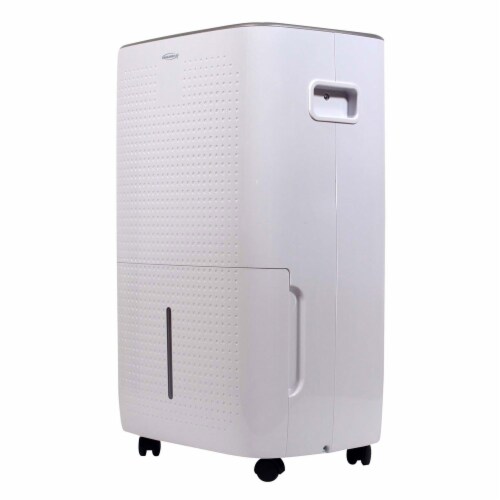 SoleusAir 4,500 Sq Ft 50 Pint DOE Dehumidifier with Pump & Mirage Display, White Perspective: top