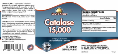 Rise-N-Shine Catalase 15,000 - 60 Day Supply Perspective: top