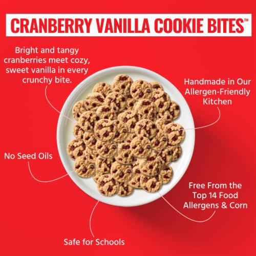 Every Body Eat® Cranberry Vanilla™ Cookie Bites™ Perspective: top
