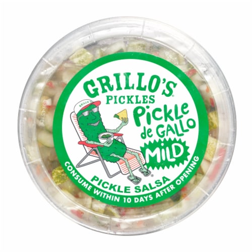 Grillo's® Fresh Mild Pickle de Gallo® Pickle-Based Salsa Perspective: top