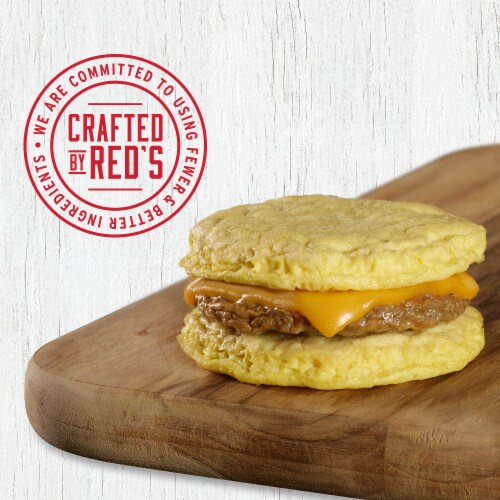 Red’s Egg’Wich Turkey Sausage Frozen Breakfast Sandwich Perspective: top