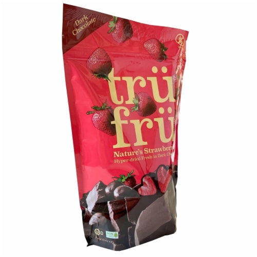Tru Fru Dark Chocolate Covered Strawberries (16 Ounce) Perspective: top