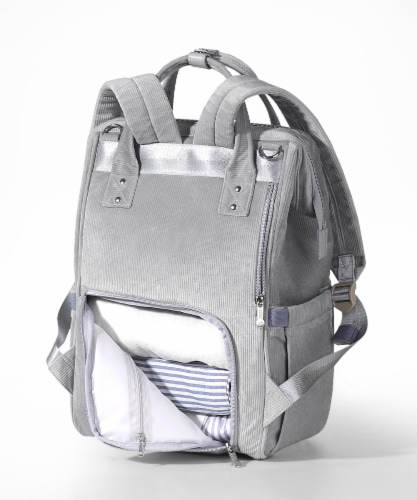 Corduroy Diaper Backpack Perspective: top