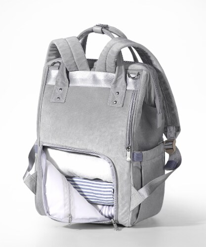 Sunveno Corduroy Diaper Bag Backpack Perspective: top
