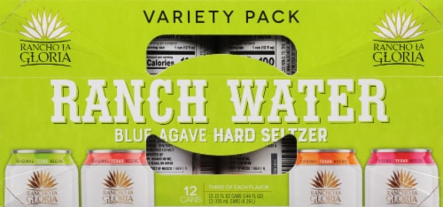 Texas Ranch Water Variety Hard Seltzer Variety Pack Perspective: top