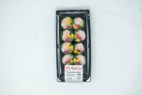 Tropical Spring Sushi Roll Perspective: top