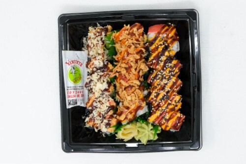 Crunchy Crab Combo Sushi Perspective: top