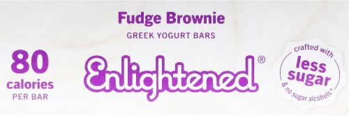 Enlightened® Fudge Brownie Greek Yogurt Bars Perspective: top
