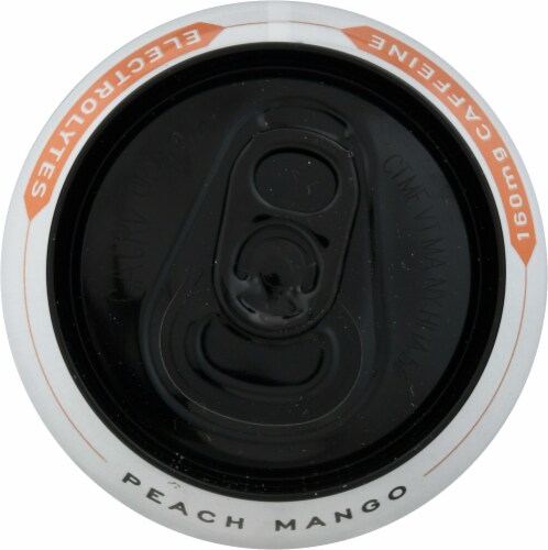 Rowdy Energy Sugar Free Peach Mango Energy Drink Perspective: top