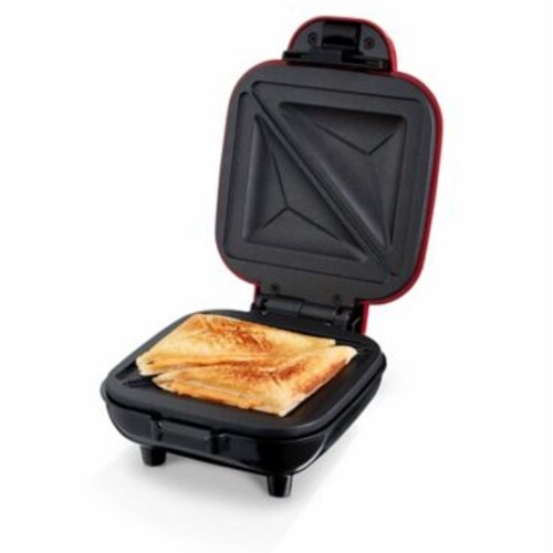 Holstein Housewares 2-Section Sandwich Maker - Black