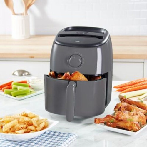 Dash® Express Tasti-Crisp™ Air Fryer - Grey Perspective: top