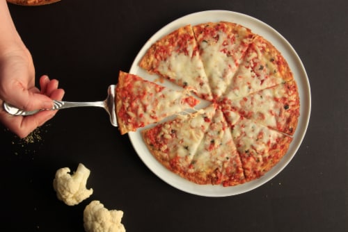 Tattooed Chef™ Cauliflower Crust Cheese Frozen Pizza Perspective: top